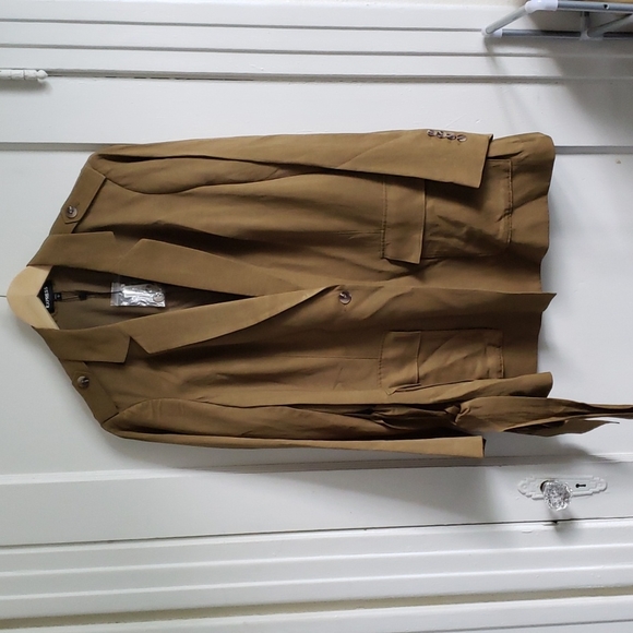 Express Cargo Long Sleeve Belted Jacket - Picture 3 of 6